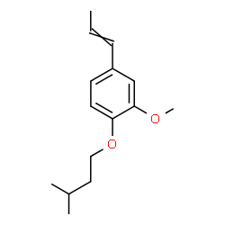 2-(isopentyloxy)-5-propenylanisole结构式