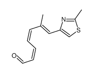 6-methyl-7-(2-methyl-1,3-thiazol-4-yl)hepta-2,4,6-trienal结构式