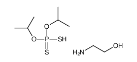 O,O-diisopropyl hydrogen dithiophosphate, compound with 2-aminoethanol (1:1)结构式