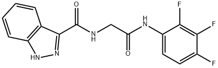 1H-Indazole-3-carboxamide, N-[2-oxo-2-[(2,3,4-trifluorophenyl)amino]ethyl]-结构式