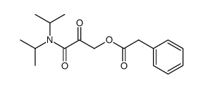 phenylacetic acid 3-(diisopropylamino)-2,3-dioxopropyl ester结构式