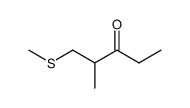 2-methyl-1-(methylthio)pentan-3-one结构式