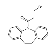 5-(3-bromo-propionyl)-10,11-dihydro-5H-dibenz[b,f]azepine结构式