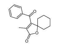 4-benzoyl-3-methyl-1-oxaspiro[4.5]dec-3-en-2-one结构式