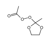 (2-methyl-1,3-dioxolan-2-yl) ethaneperoxoate Structure