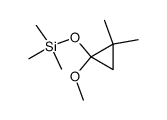 1-methoxy-2,2-dimethyl-1-trimethylsiloxycyclopropane结构式