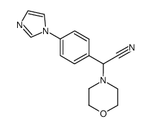 α-(4-(1H-imidazol-1-yl)phenyl)-4-morpholineacetonitrile Structure