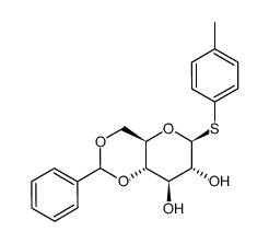 4-Methylphenyl 4,6-O-benzylidene-1-thio-b-D-glucopyranoside structure