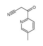 3-(5-METHYLPYRIDIN-2-YL)-3-OXOPROPANENITRILE Structure