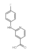 2-(4-Fluoroanilino)isonicotinic acid Structure