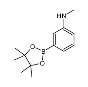 N-methyl-3-(4,4,5,5-tetramethyl-1,3,2-dioxaborolan-2-yl)aniline Structure