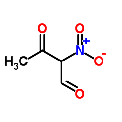 Butanal, 2-nitro-3-oxo- (9CI)结构式