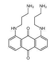 1,8-bis(3-aminopropylamino)anthracene-9,10-dione结构式