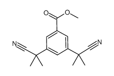 3,5-bis-(cyano-dimethyl-methyl)-benzoic acid methyl ester结构式