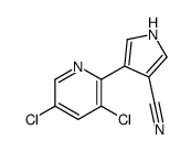 4-(3,5-dichloropyridin-2-yl)-1H-pyrrole-3-carbonitrile结构式