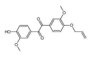 4-Allyloxy-4'-hydroxy-3,3'-dimethoxy-benzil Structure