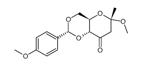 (1S,4S,6R,9R)-4-methoxy-9-(4'-methoxyphenyl)-4-methyl-5,8,10-trioxabicyclo[4.4.0]decan-2-one Structure