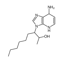 9-(2-hydroxy-3-nonyl)-1-deazaadenine structure
