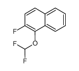 1-difluoromethoxy-2-fluoronaphthalene Structure