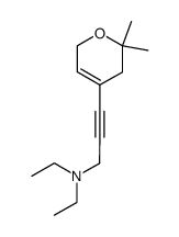 4-<3-(diethylamino)-1-propynyl>-2,2-dimethyl-Δ4-dihydropyran结构式