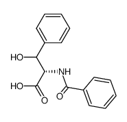 N-benzoyl-β-phenylserine Structure