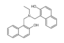1-[[ethyl-[(2-hydroxynaphthalen-1-yl)methyl]amino]methyl]naphthalen-2-ol结构式