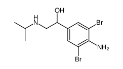 1-(4-Amino-3,5-Dibromphenyl)-2-iso-Propylaminoethanol Structure