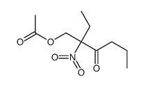 (2-ethyl-2-nitro-3-oxohexyl) acetate Structure