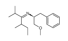 [1-Isopropyl-2-methyl-but-(Z)-ylidene]-((S)-1-methoxymethyl-2-phenyl-ethyl)-amine结构式