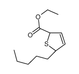 ethyl (2R,5S)-5-pentyl-2,5-dihydrothiophene-2-carboxylate Structure
