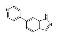 6-吡啶-4-基-1H-吲唑结构式