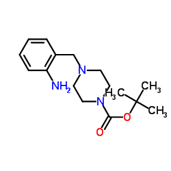 2-(4-BOC-PIPERAZIN-1-YL-METHYL)ANILINE Structure
