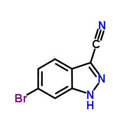 6-Bromo-1H-indazole-3-carbonitrile Structure