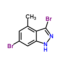3,6-Dibromo-4-methyl-1H-indazole结构式