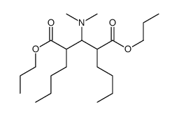 dipropyl 2,4-dibutyl-3-(dimethylamino)pentanedioate结构式