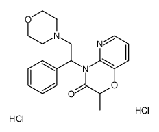 2-methyl-4-(2-morpholin-4-yl-1-phenylethyl)pyrido[3,2-b][1,4]oxazin-3-one,dihydrochloride结构式