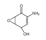 (1S,2S,6S)-4-amino-2-hydroxy-7-oxabicyclo[4.1.0]hept-3-en-5-one结构式