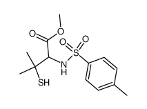 D-1-(p-Tolylsulfonamido)-1-(methoxycarbonyl)-2-methyl-2-propanethiol Structure