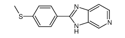 2-(4-methylsulfanylphenyl)-3H-imidazo[4,5-c]pyridine结构式