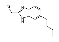 6-butyl-2-(chloromethyl)-1H-benzimidazole结构式