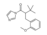 1-imidazol-1-yl-2-[(2-methoxyphenyl)methyl]-3,3-dimethylbutan-1-one Structure