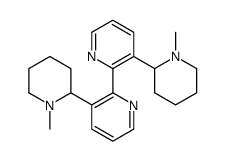 3-(1-methylpiperidin-2-yl)-2-[3-(1-methylpiperidin-2-yl)pyridin-2-yl]pyridine结构式