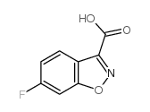 6-氟苯并[d]异噁唑-3-羧酸结构式