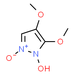 1H-Pyrazole,1-hydroxy-4,5-dimethoxy-,2-oxide结构式