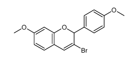 3-bromo-7-methoxy-2-(4-methoxyphenyl)-2H-chromene Structure