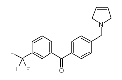 4'-(3-PYRROLINOMETHYL)-3-TRIFLUOROMETHYLBENZOPHENONE结构式