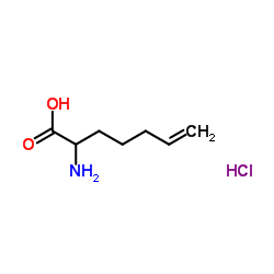 2-Amino-6-heptenoic Acid Hydrochloride结构式