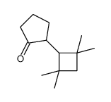 2-(2,2,4,4-tetramethylcyclobutyl)cyclopentan-1-one结构式