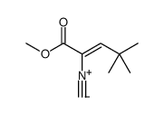 methyl 2-isocyano-4,4-dimethylpent-2-enoate结构式