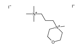 trimethyl-[3-(4-methylmorpholin-4-ium-4-yl)propyl]azanium,diiodide结构式